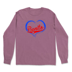 Benito Heart Puerto Rico Vintage Soft Long-Sleeve T-shirt 