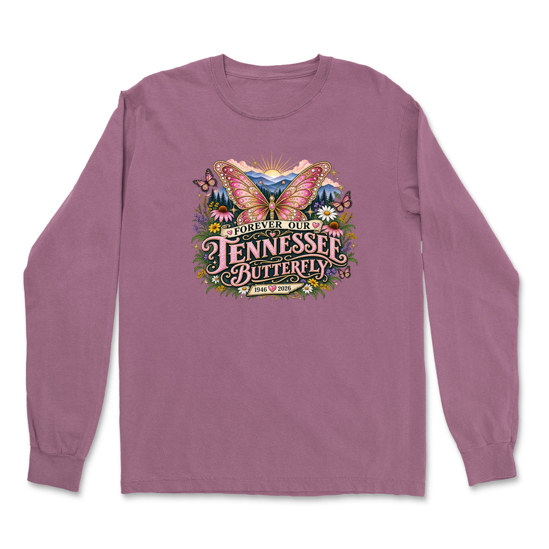 Forever Our Tennessee Butterfly Dolly Vintage Soft Long-Sleeve T-shirt 