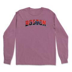 Boston City Pride Skyline Vintage Soft Long-Sleeve T-shirt 
