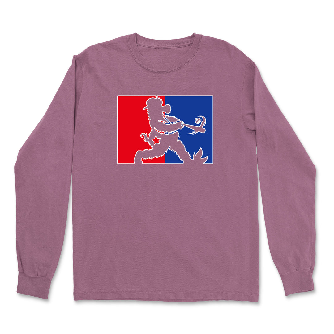 Batter Up Philly Baseball Phan Vintage Soft Long-Sleeve T-shirt 