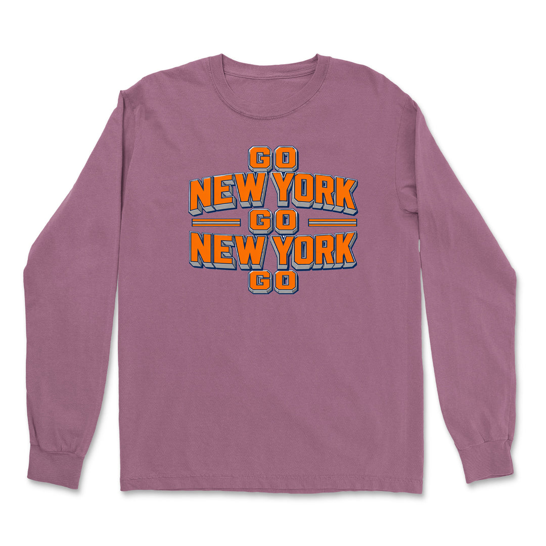 Go New York Go Basketball Vintage Soft Long-Sleeve T-shirt 