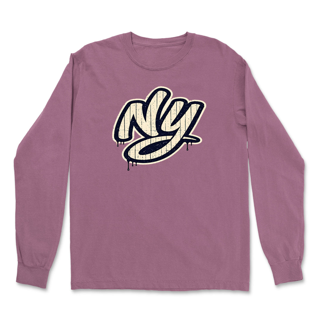 NYC New York City Grunge Street Vintage Soft Long-Sleeve T-shirt 