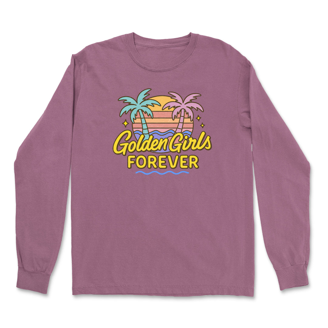 Golden Girls Forever Retro Sunset Vintage Soft Long-Sleeve T-shirt 