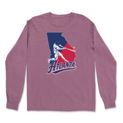 Atlanta Georgia Batter Up Vintage Soft Long-Sleeve T-shirt 