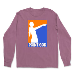 Point God Cunningham Basketball Pointing Meme  Vintage Soft Long-Sleeve T-shirt 