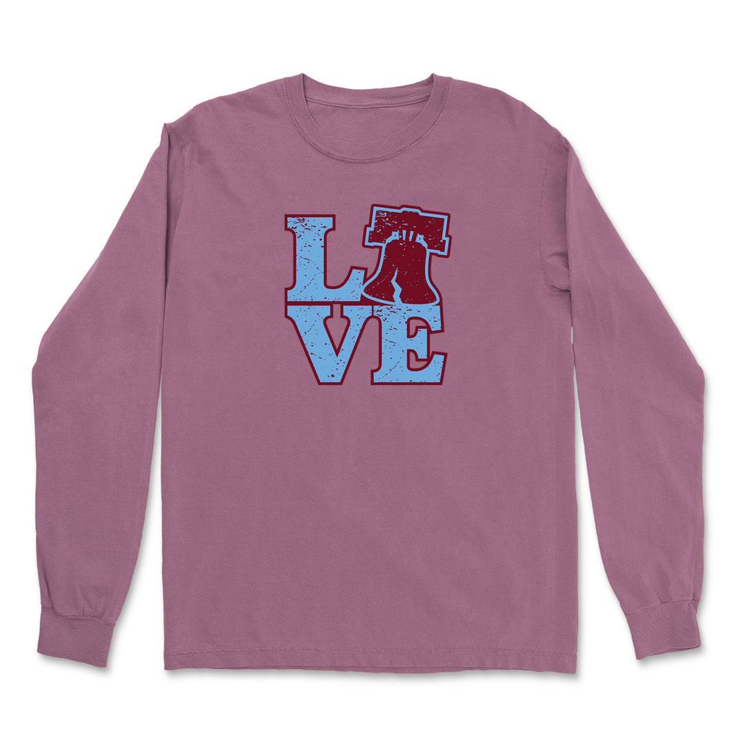 Love Philly Liberty Bell Vintage Soft Long-Sleeve T-shirt 
