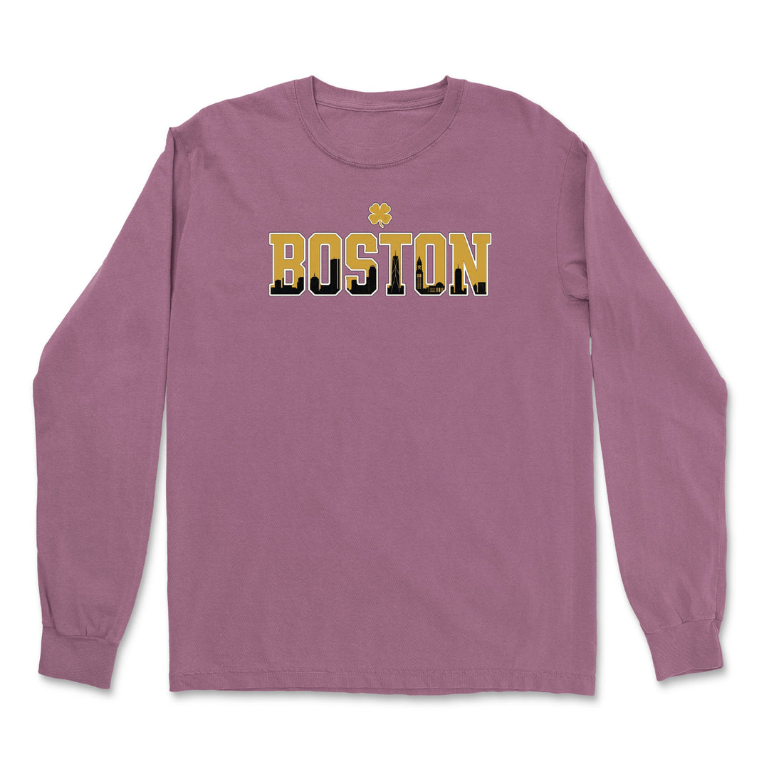 Boston City Pride Irish Vintage Soft Long-Sleeve T-shirt 