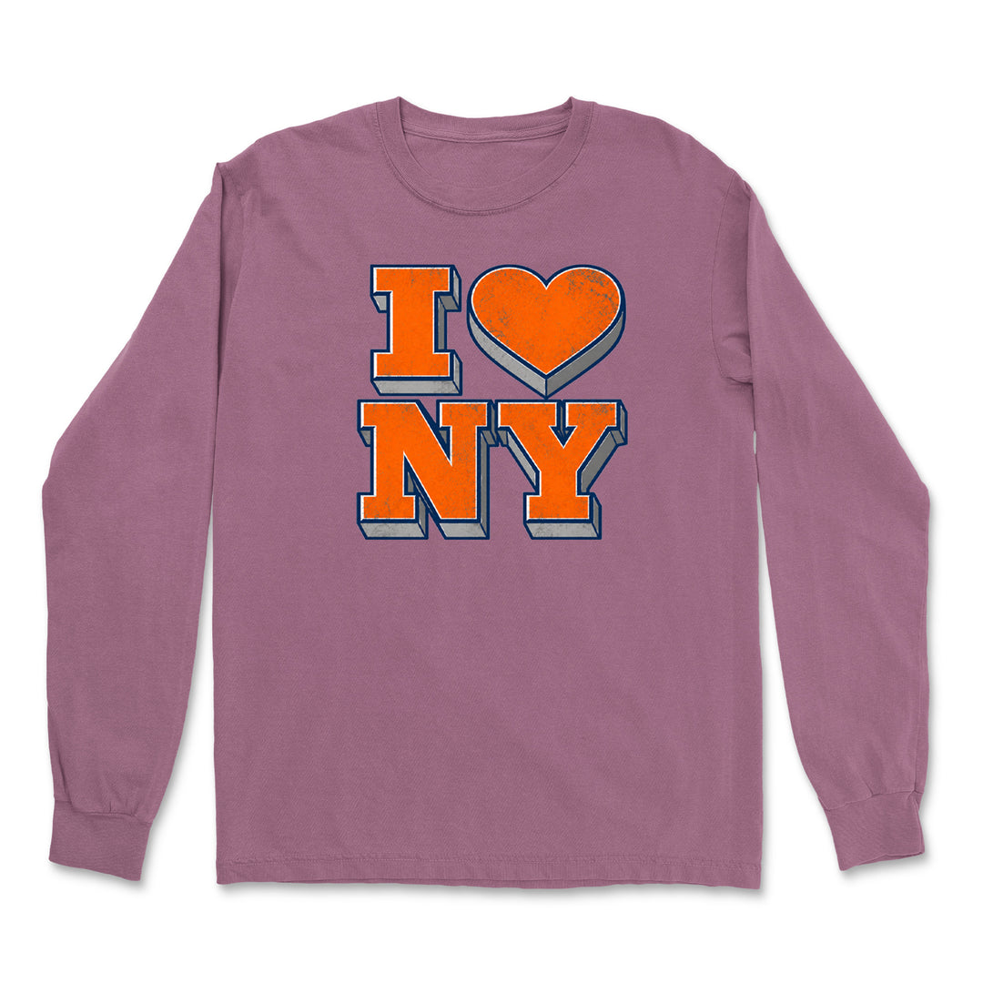 New York City Pride Heart Vintage Soft Long-Sleeve T-shirt 