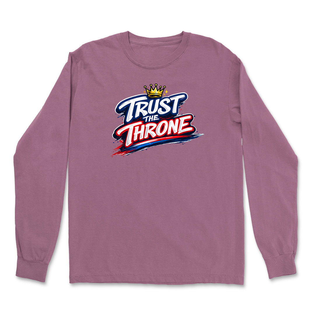 Trust The Throne Crown Philly Hoops Vintage Soft Long-Sleeve T-shirt 