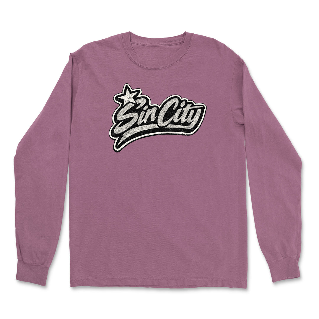Sin City Vegas Retro Vintage Vintage Soft Long-Sleeve T-shirt 