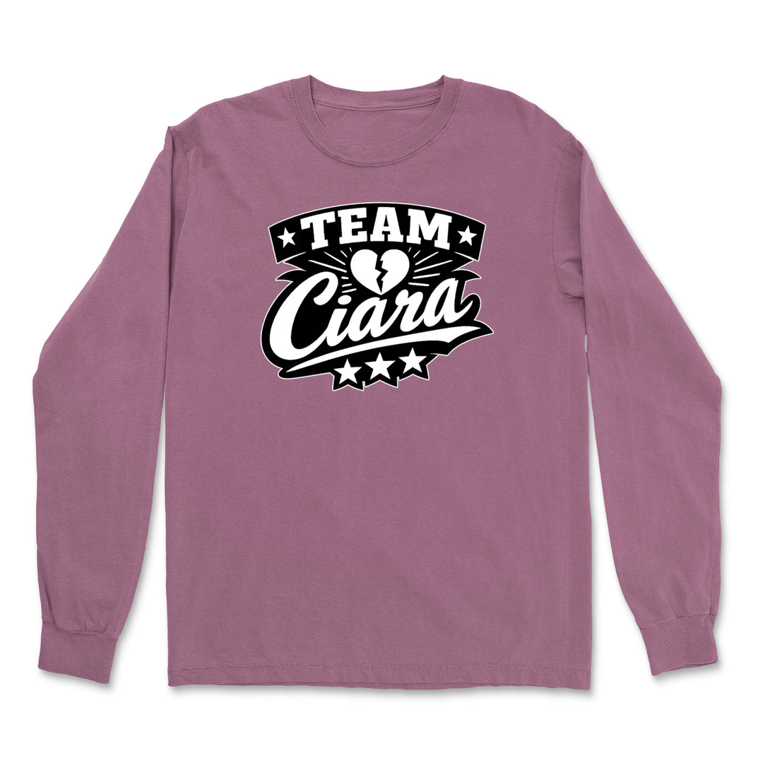 Team Ciara Scamanda Broken Heart Vintage Soft Long-Sleeve T-shirt 