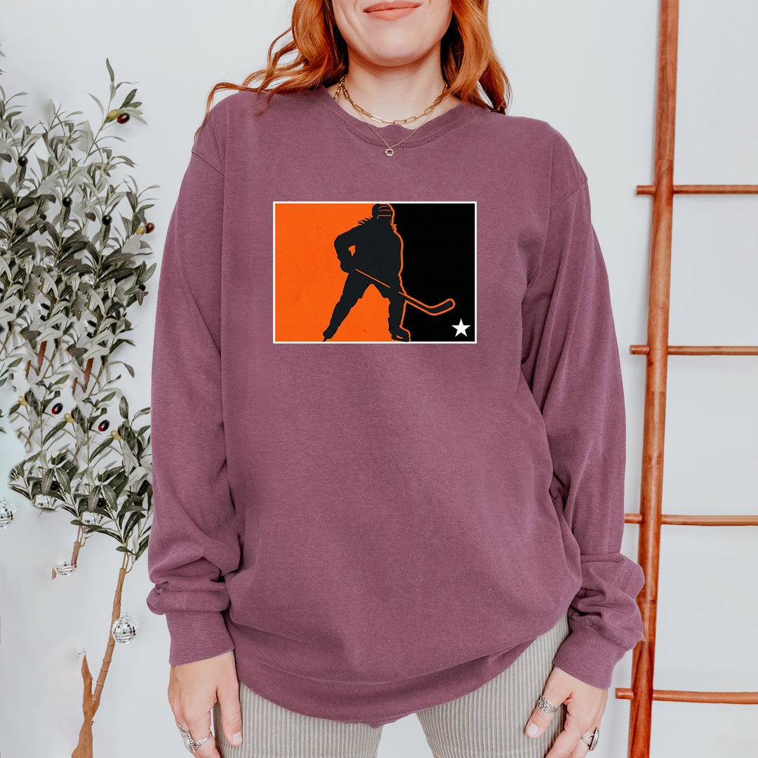 Hockey Enforcer Retro Vintage Vintage Soft Long-Sleeve T-shirt 
