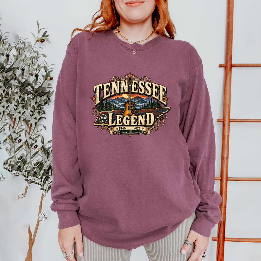 Tennessee Legend Country Music Dolly Vintage Soft Long-Sleeve T-shirt 