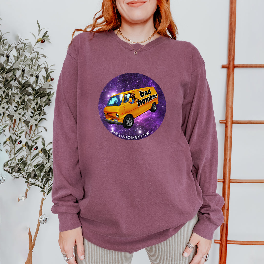 Bad Hombres Space West Chester Band Vintage Soft Long-Sleeve T-shirt 