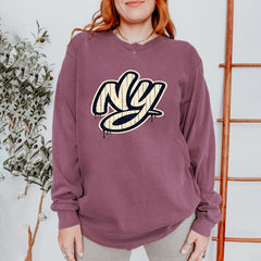 NYC New York City Grunge Street Vintage Soft Long-Sleeve T-shirt 