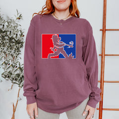 Batter Up Philly Baseball Phan Vintage Soft Long-Sleeve T-shirt 