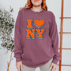 New York City Pride Heart Vintage Soft Long-Sleeve T-shirt 