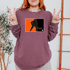 Hockey Enforcer Retro Vintage Vintage Soft Long-Sleeve T-shirt 