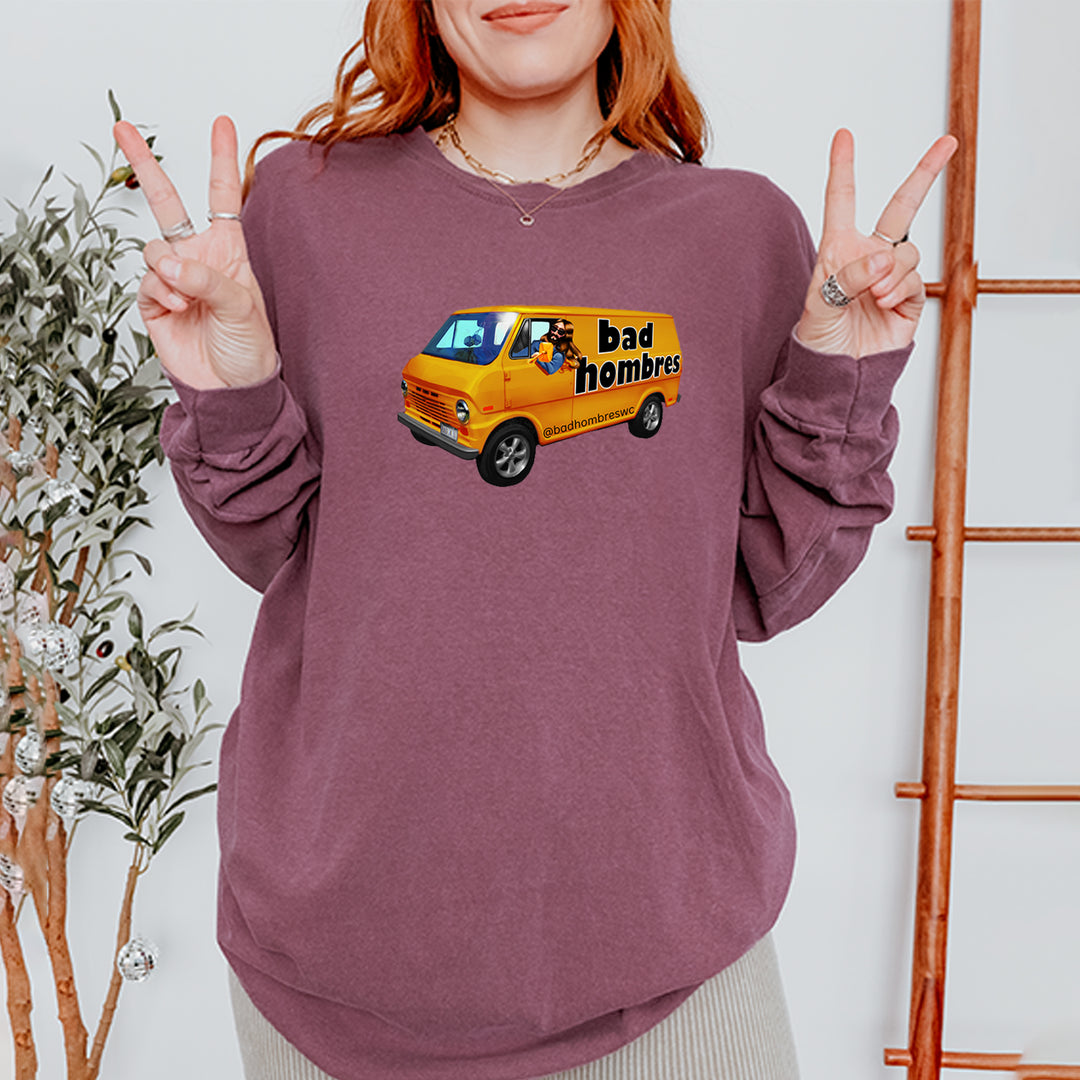 Bad Hombres Van West Chester Band Vintage Soft Long-Sleeve T-shirt 