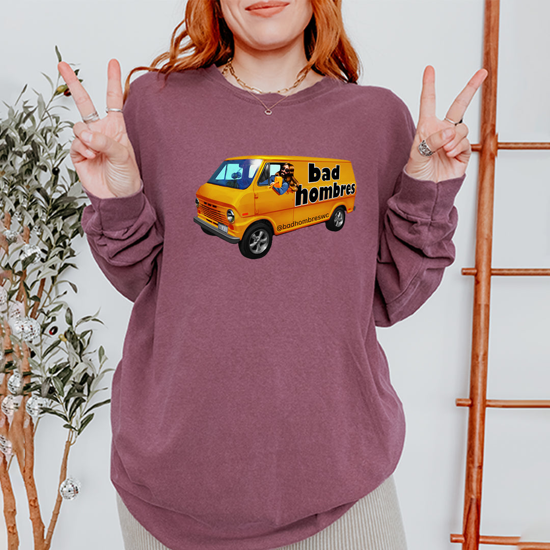 Bad Hombres Van West Chester Band Vintage Soft Long-Sleeve T-shirt 
