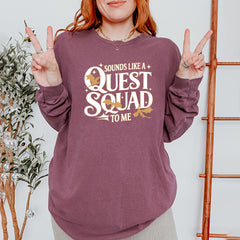Sounds Like A Quest Squad To Me Empyrean Vintage Soft Long-Sleeve T-shirt 