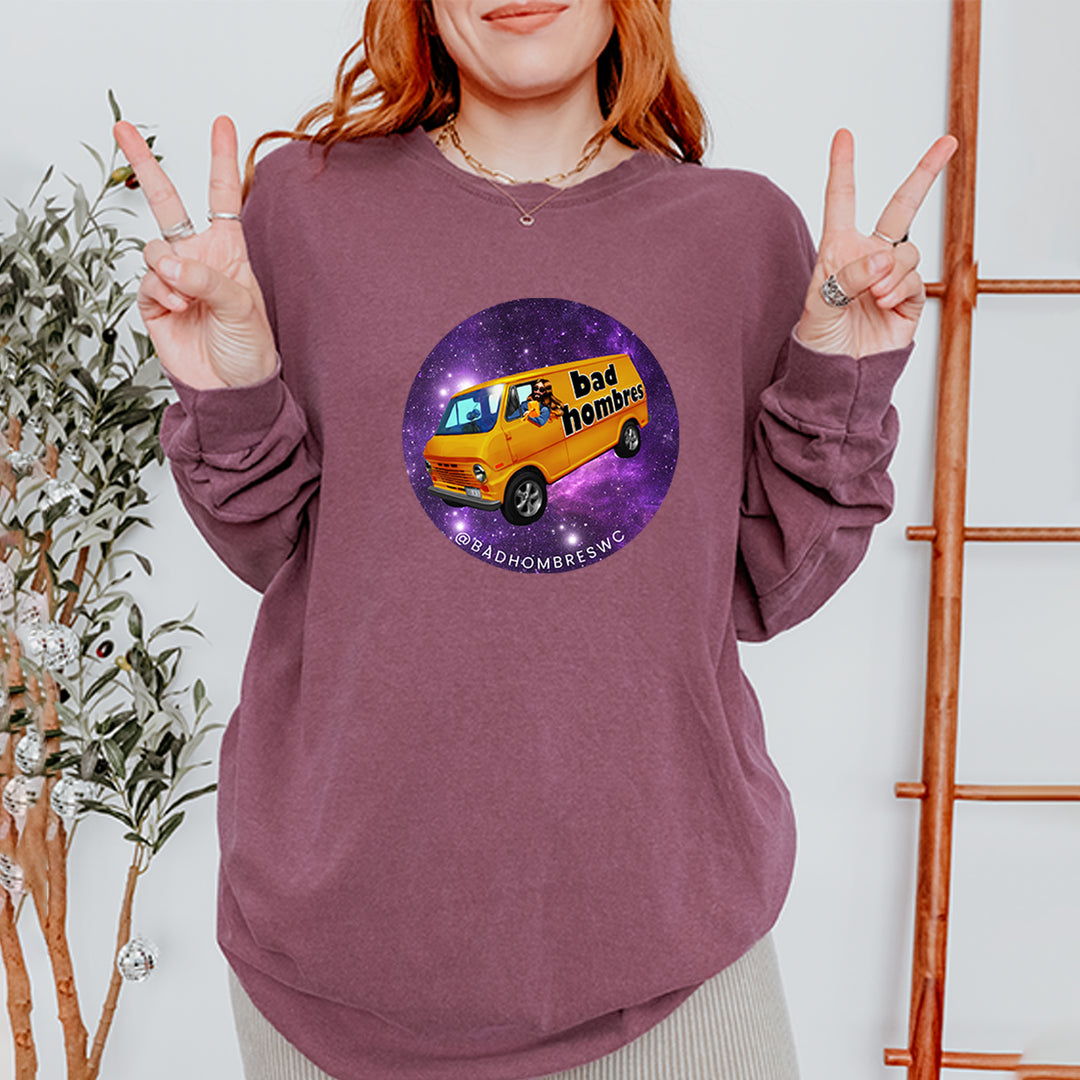 Bad Hombres Space West Chester Band Vintage Soft Long-Sleeve T-shirt 