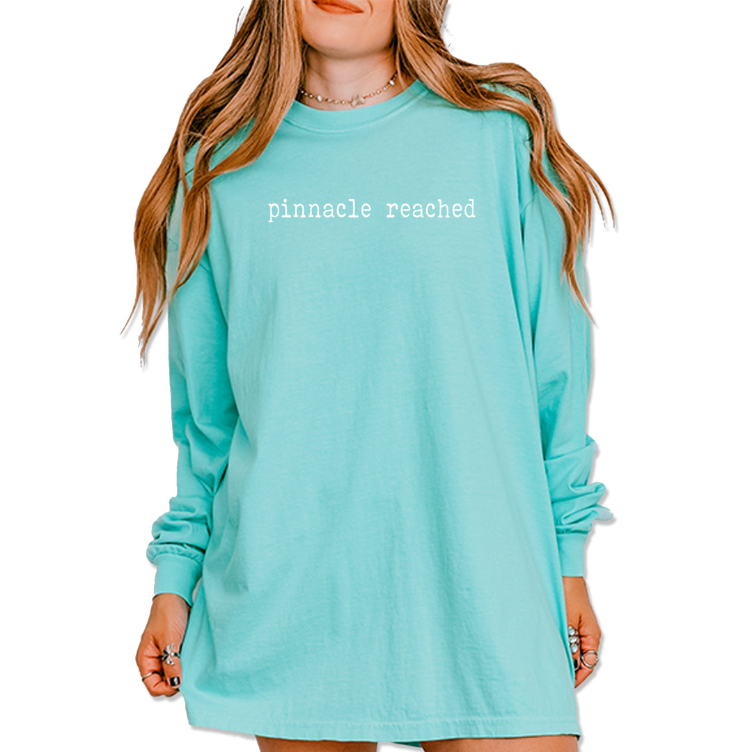 Pinnacle Reached Romance Vintage Soft Long-Sleeve T-shirt Chalky Mint