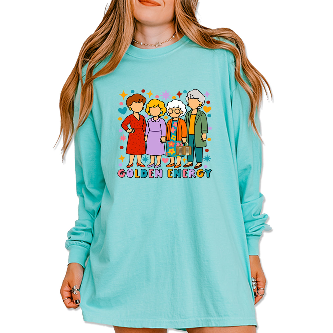 Golden Forever Golden Girls Vintage Soft Long-Sleeve T-shirt Chalky Mint