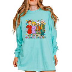 Golden Forever Golden Girls Vintage Soft Long-Sleeve T-shirt Chalky Mint