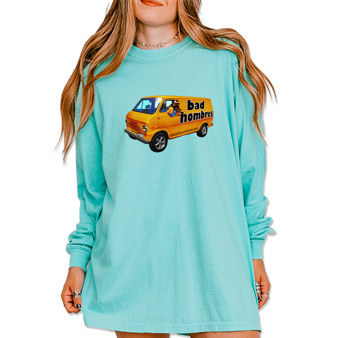 Bad Hombres Van West Chester Band Vintage Soft Long-Sleeve T-shirt Chalky Mint