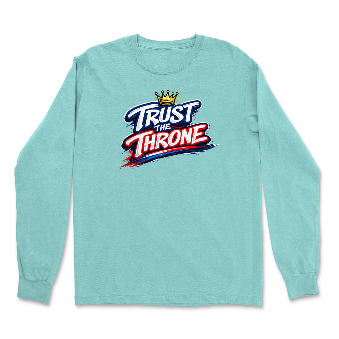 Trust The Throne Crown Philly Hoops Vintage Soft Long-Sleeve T-shirt 