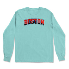 Boston City Pride Skyline Vintage Soft Long-Sleeve T-shirt 