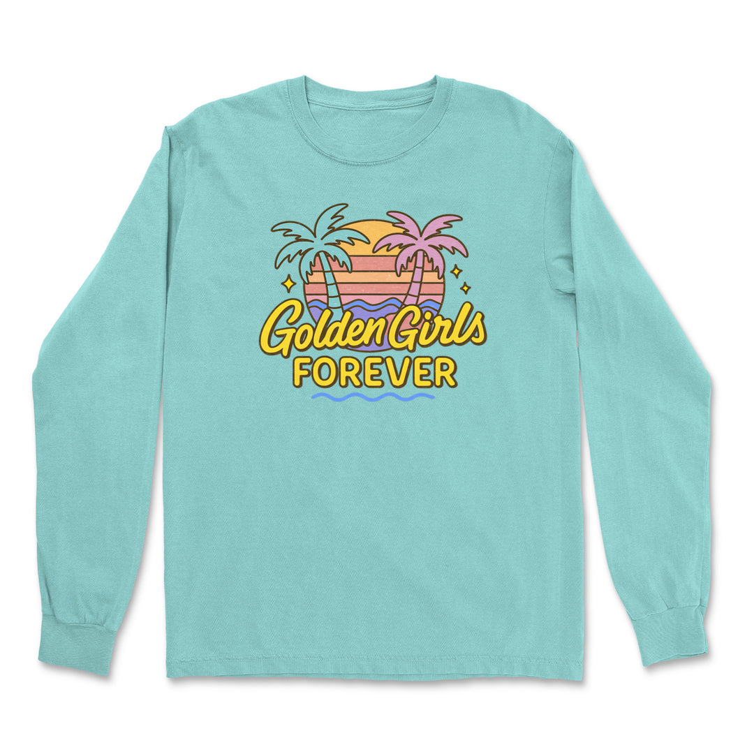 Golden Girls Forever Retro Sunset Vintage Soft Long-Sleeve T-shirt 