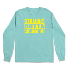 Straight Outta Steeler Nation Football  Vintage Soft Long-Sleeve T-shirt 