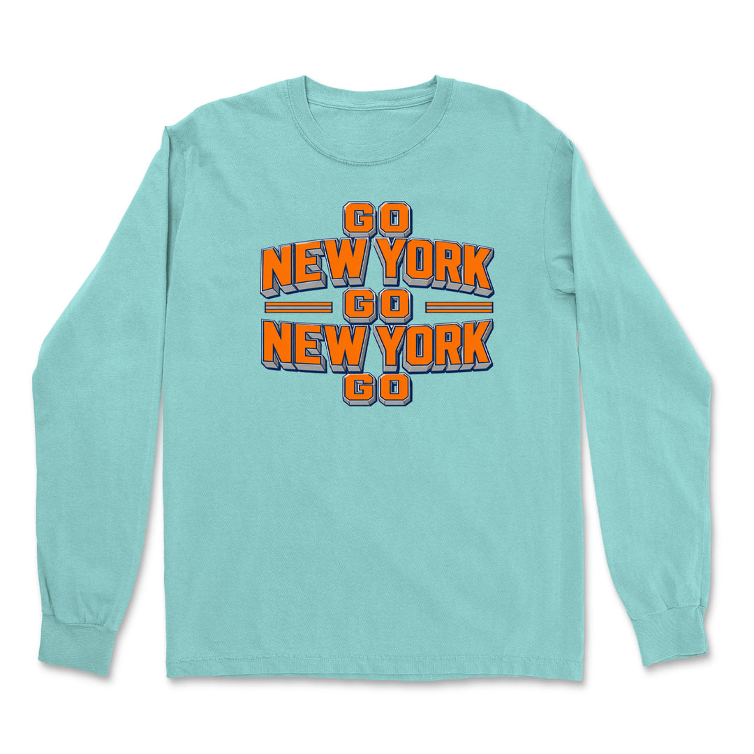 Go New York Go Basketball Vintage Soft Long-Sleeve T-shirt 