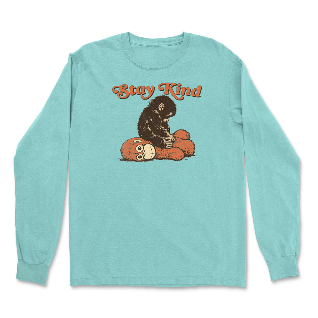 Punch Stay Kind Macaque Vintage Soft Long-Sleeve T-shirt 
