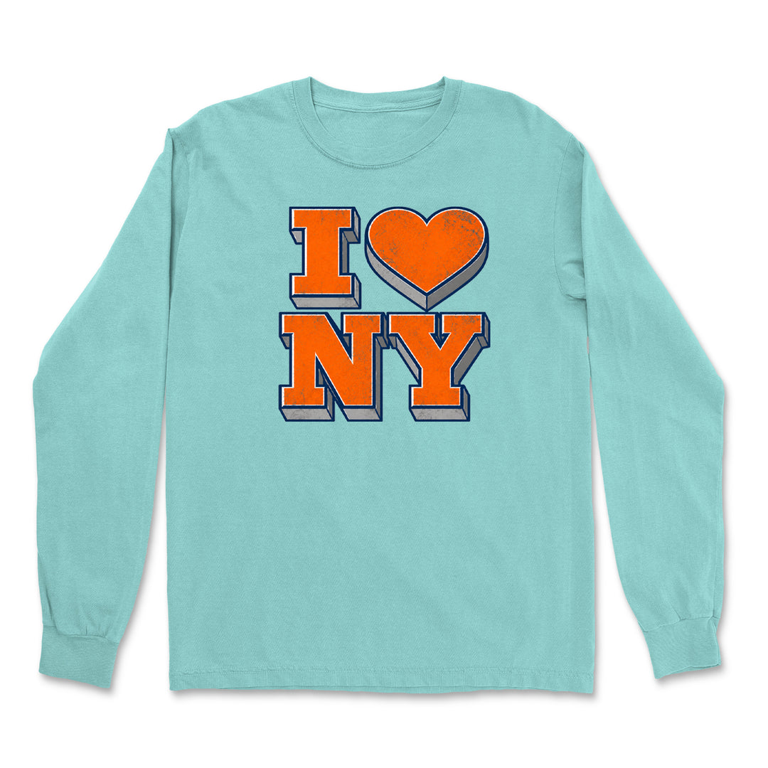 New York City Pride Heart Vintage Soft Long-Sleeve T-shirt 