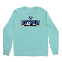Detroit Motor City Retro Piston Vintage Soft Long-Sleeve T-shirt 