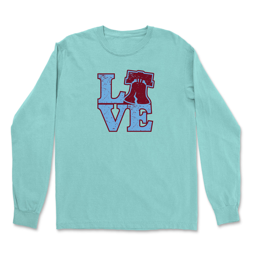 Love Philly Liberty Bell Vintage Soft Long-Sleeve T-shirt 