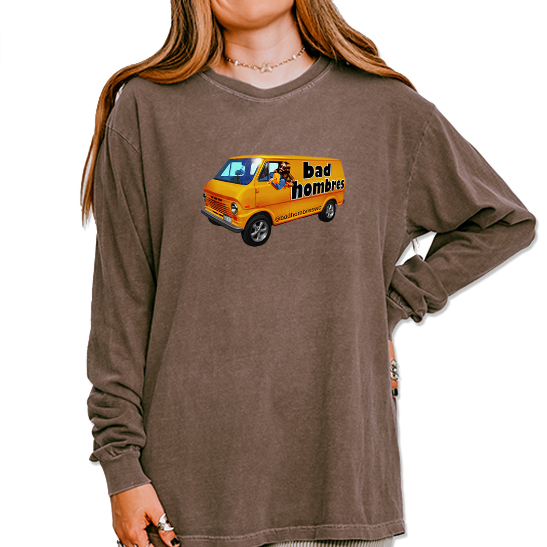 Bad Hombres Van West Chester Band Vintage Soft Long-Sleeve T-shirt Espresso