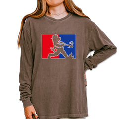 Batter Up Philly Baseball Phan Vintage Soft Long-Sleeve T-shirt Espresso