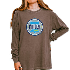Philly Pride Liberty Bell Vintage Soft Long-Sleeve T-shirt Espresso