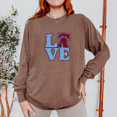 Love Philly Liberty Bell Vintage Soft Long-Sleeve T-shirt 