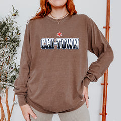 Chicago Chi-Town City Pride Vintage Soft Long-Sleeve T-shirt 