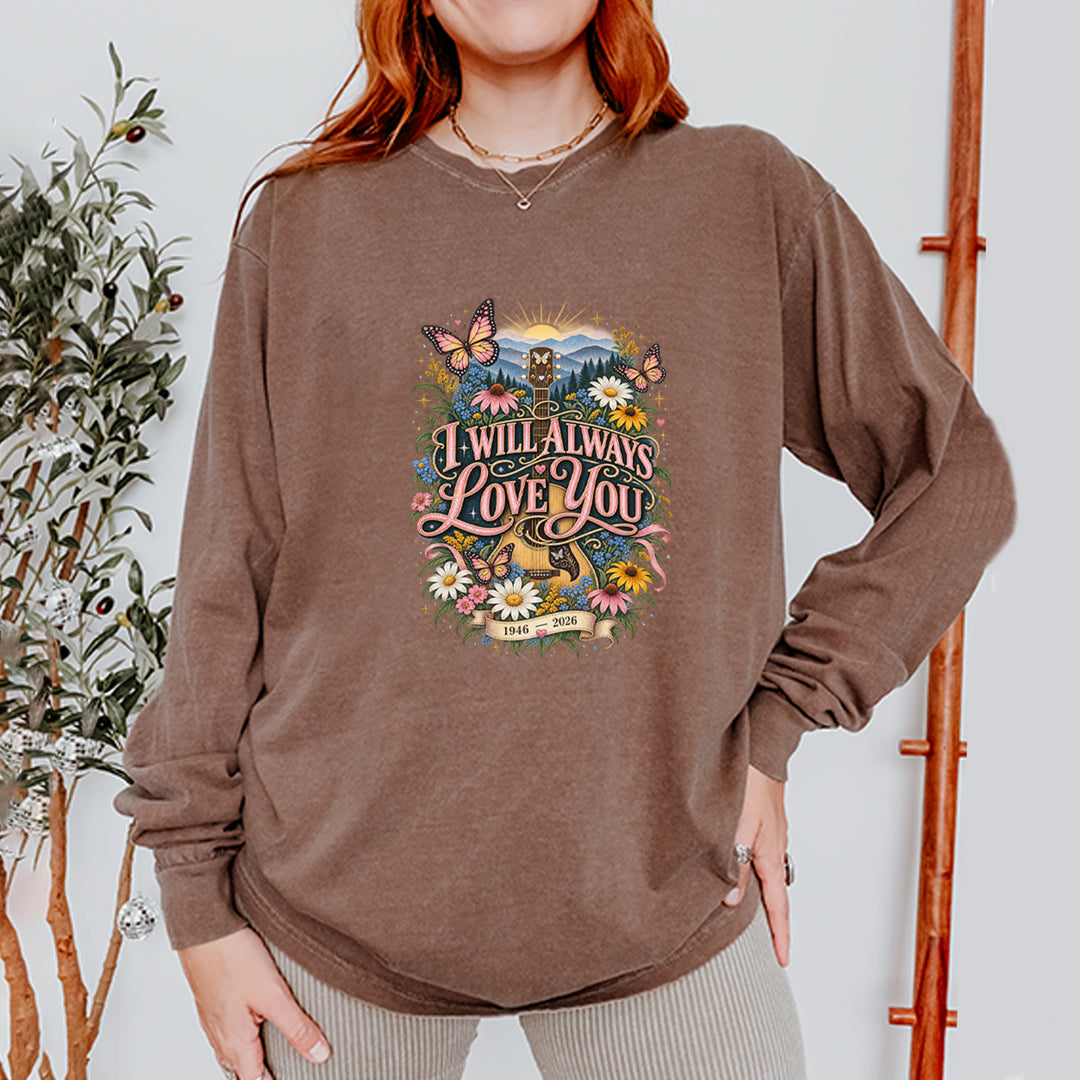 I Will Always Love You Dolly Vintage Soft Long-Sleeve T-shirt 