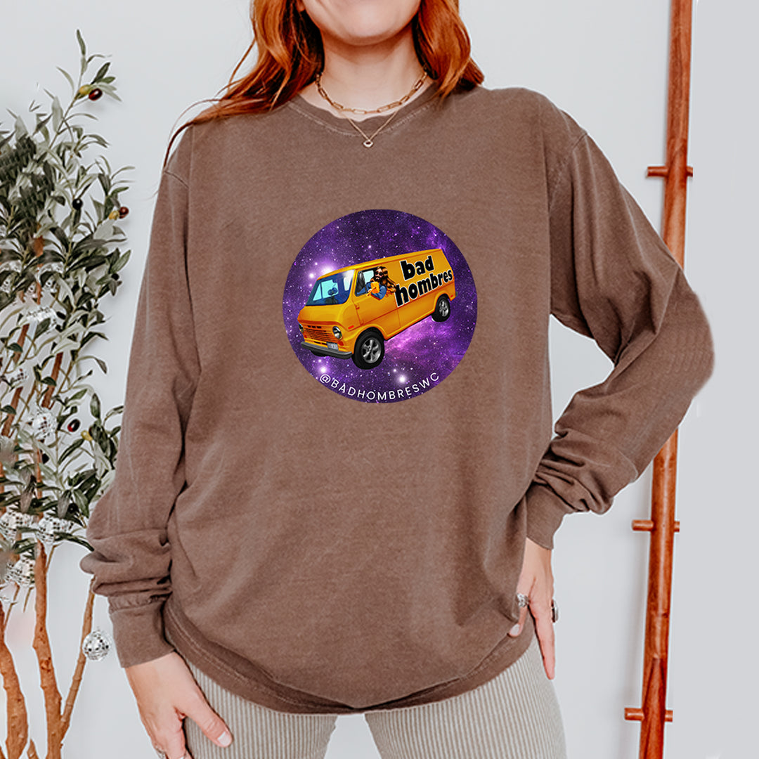 Bad Hombres Space West Chester Band Vintage Soft Long-Sleeve T-shirt 