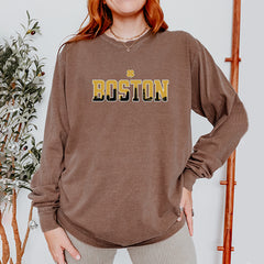 Boston City Pride Irish Vintage Soft Long-Sleeve T-shirt 