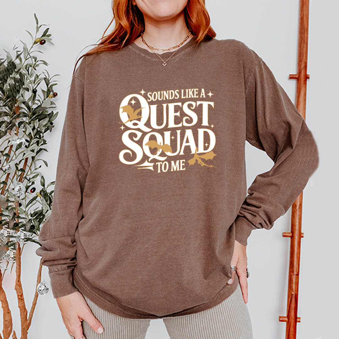 Sounds Like A Quest Squad To Me Empyrean Vintage Soft Long-Sleeve T-shirt 
