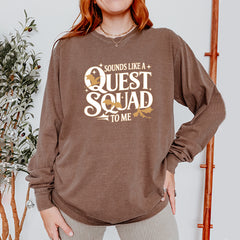 Sounds Like A Quest Squad To Me Empyrean Vintage Soft Long-Sleeve T-shirt 