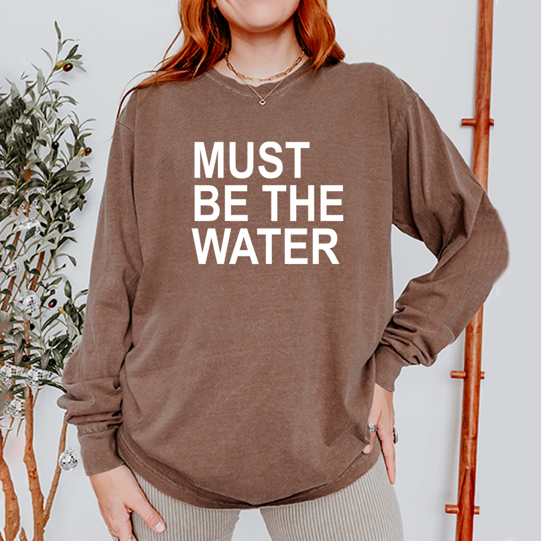 Must Be The Water Funny Racing Meme Vintage Soft Long-Sleeve T-shirt 